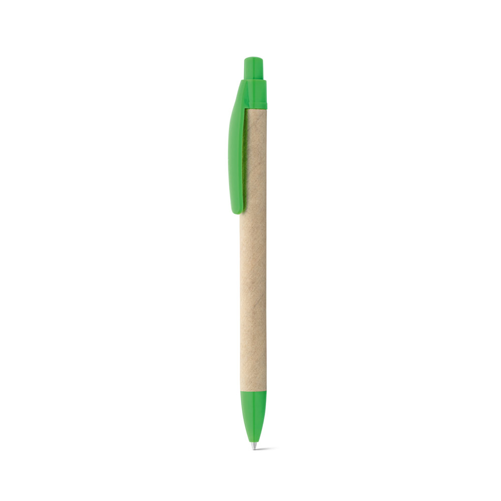 REMI. Ballpoint pen made from 100% recycled paper with clip