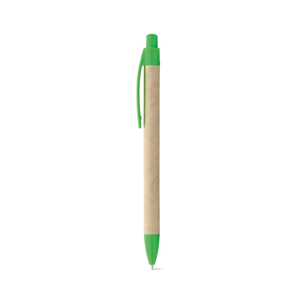 REMI. Ballpoint pen made from 100% recycled paper with clip