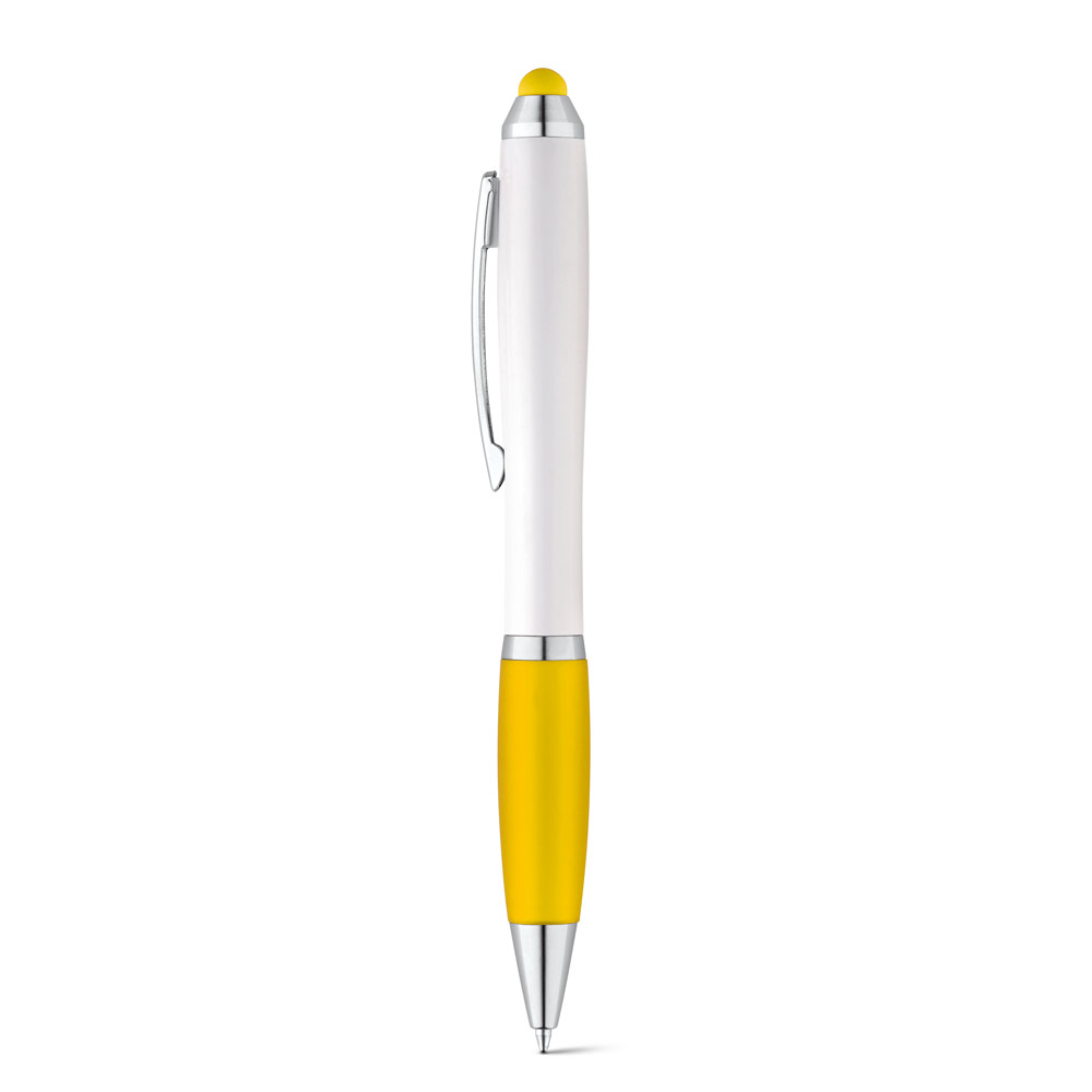 SANS. Ball pen with twist mechanism and metal clip
