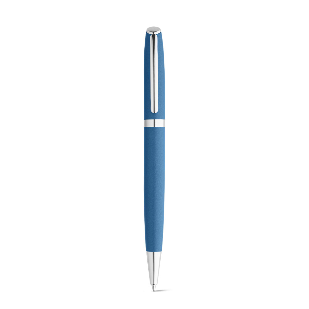RE-LANDO-SET. Roller and ball pen set with recycled aluminium (100% rAL) body