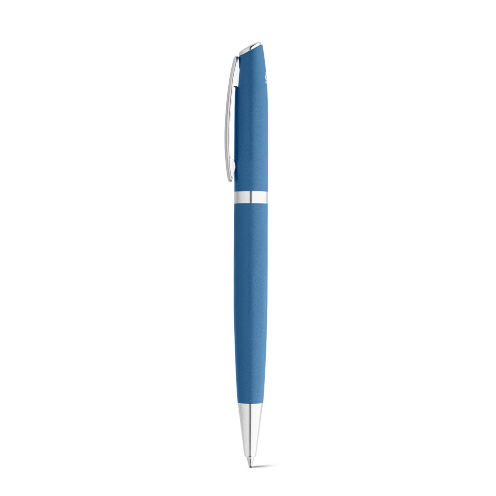 RE-LANDO-SET. Roller and ball pen set with recycled aluminium (100% rAL) body