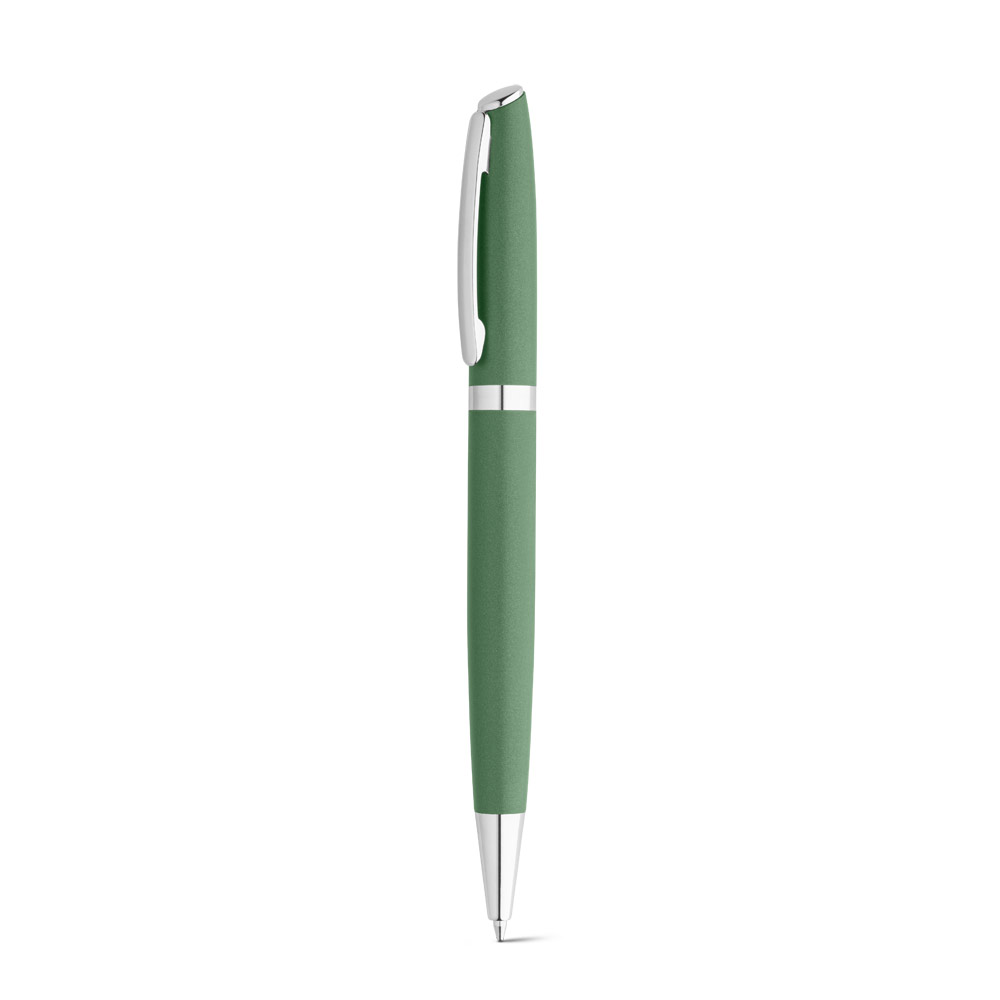 RE-LANDO-SET. Roller and ball pen set with recycled aluminium (100% rAL) body