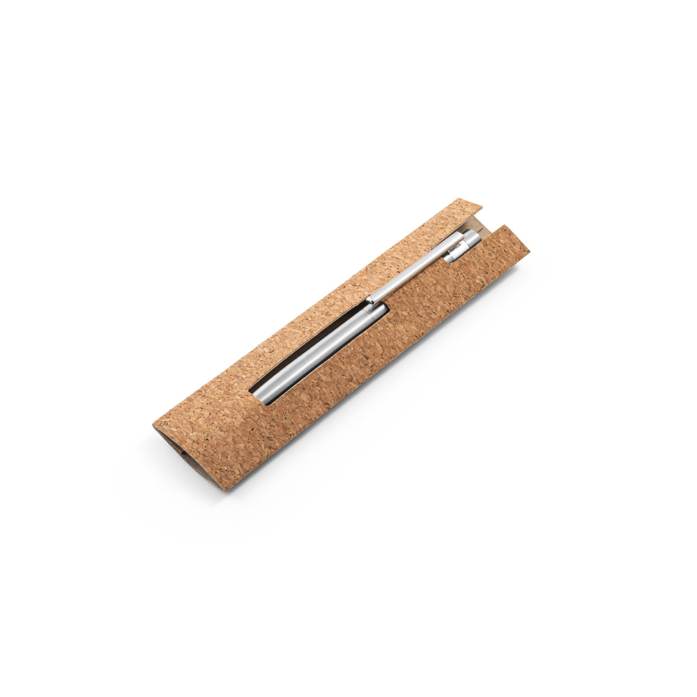 ALEXA. Ballpoint pen with stainless steel body (53% rSS) and clip