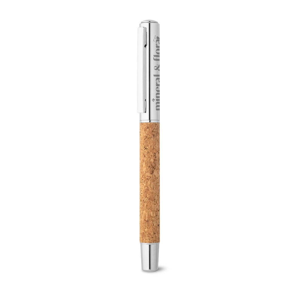 ANDREW. Roller with stainless steel body (90% rSS) and cork with clip