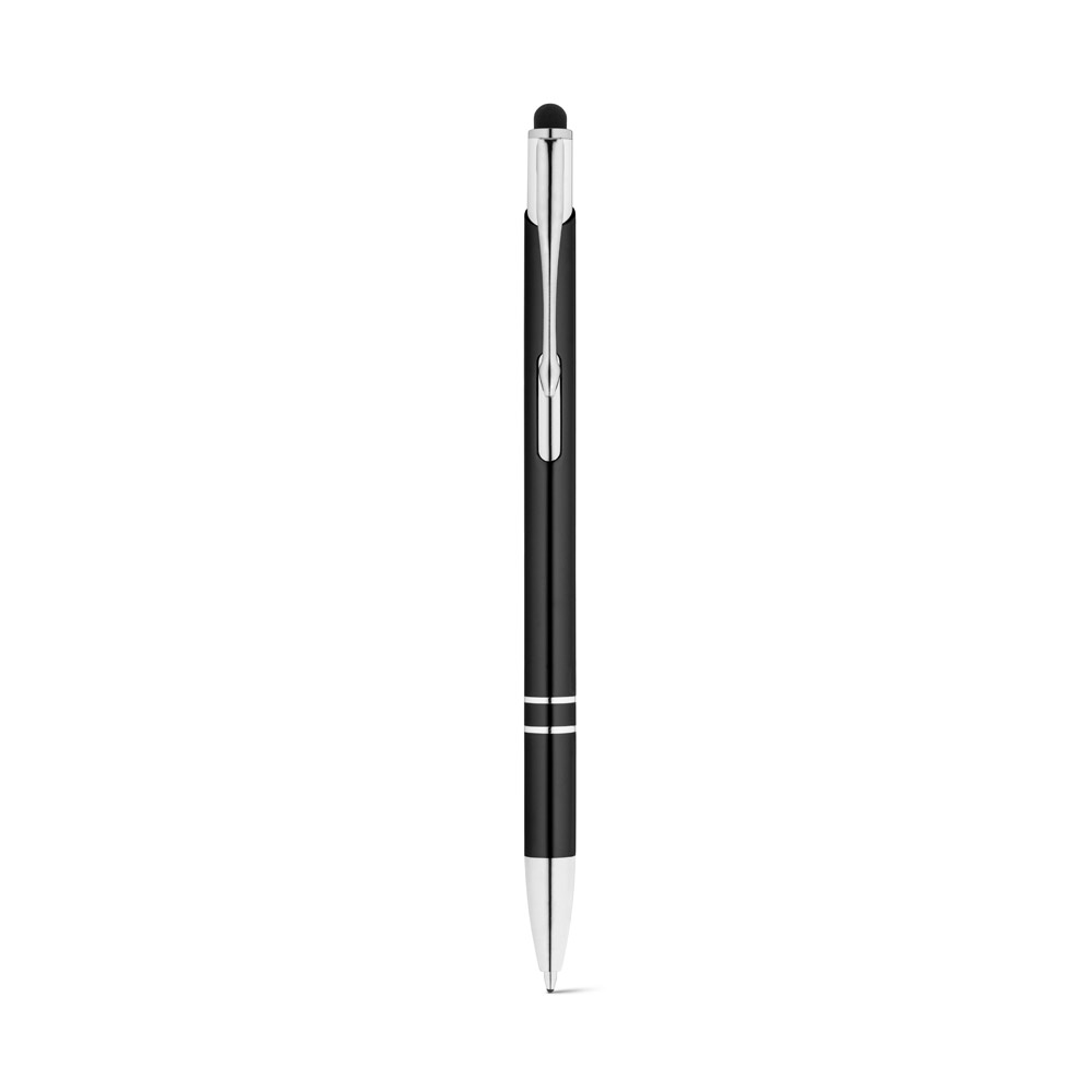 GALBA. Aluminium ball pen with touch tip and clip