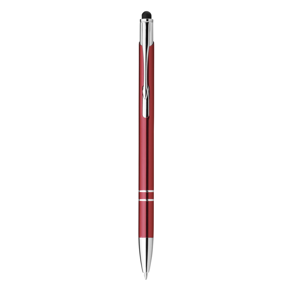 GALBA. Aluminium ball pen with touch tip and clip
