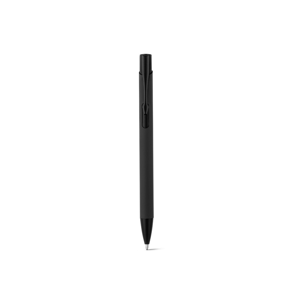 CLINT. Recycled aluminium (100% rAL) ballpoint pen with rubber finish