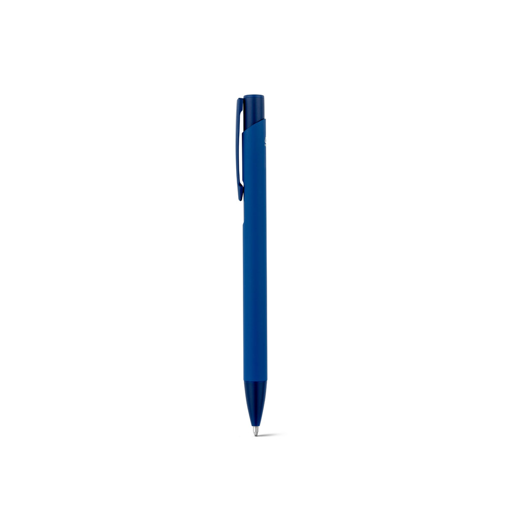 CLINT. Recycled aluminium (100% rAL) ballpoint pen with rubber finish