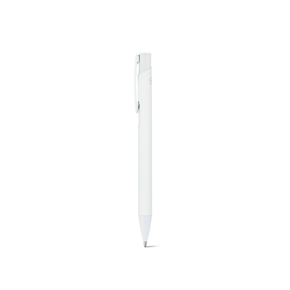 CLINT. Recycled aluminium (100% rAL) ballpoint pen with rubber finish