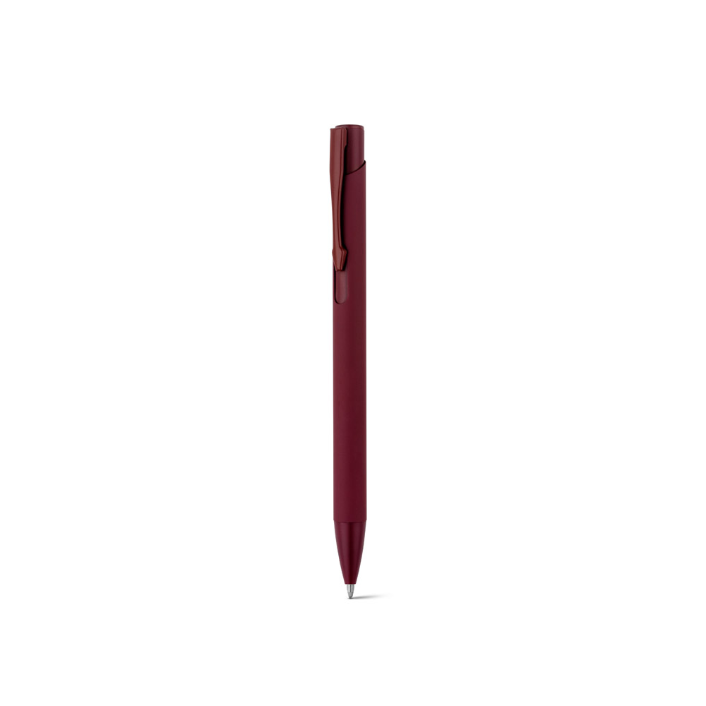 CLINT. Recycled aluminium (100% rAL) ballpoint pen with rubber finish