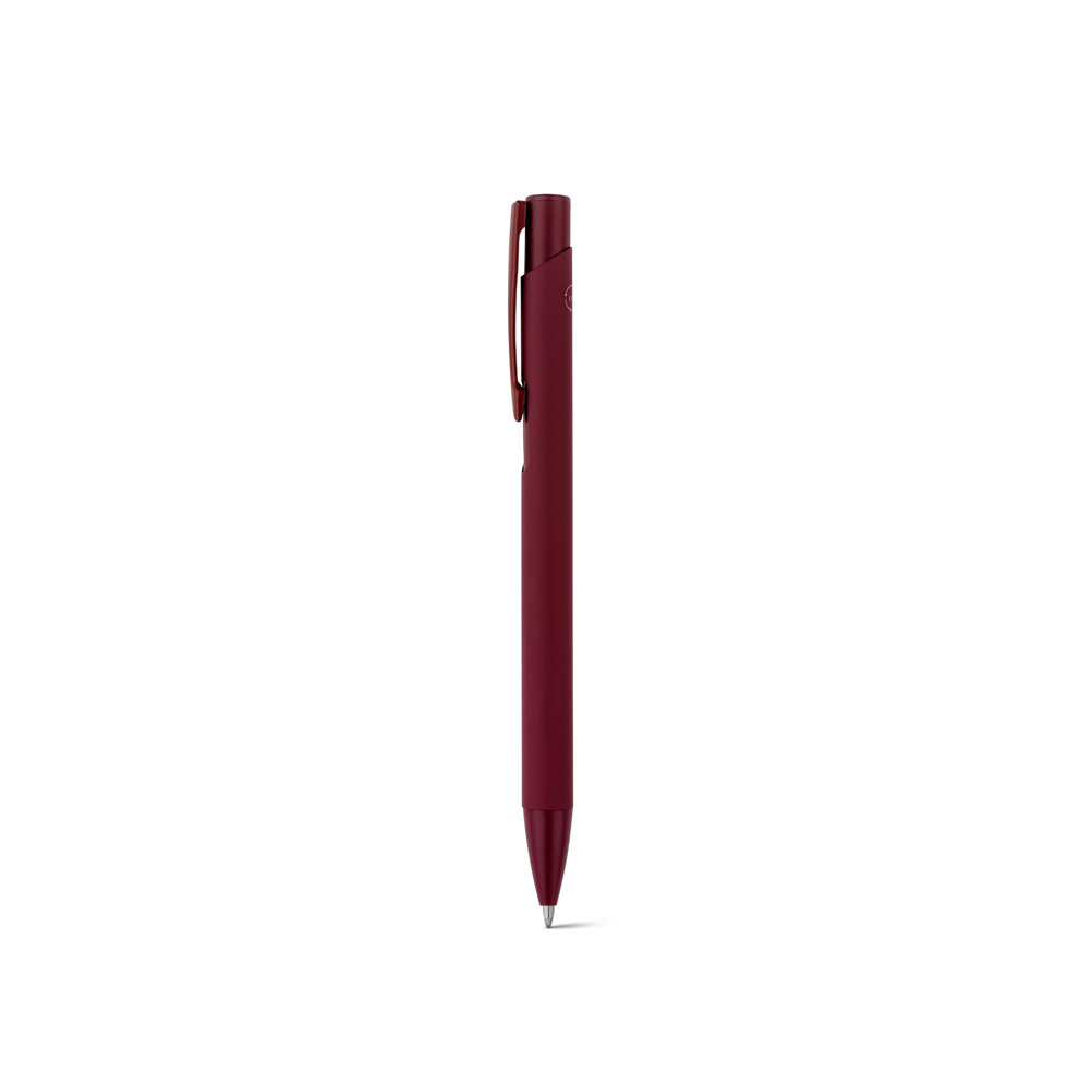 CLINT. Recycled aluminium (100% rAL) ballpoint pen with rubber finish