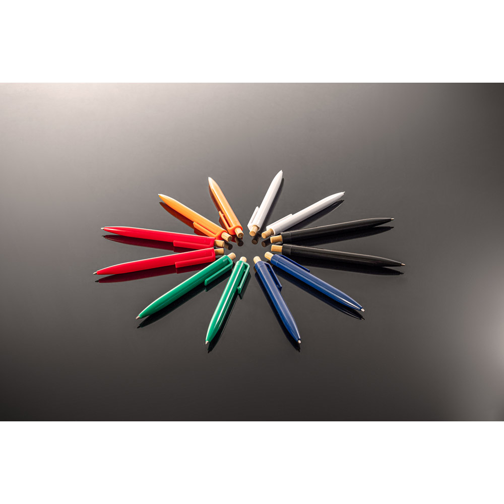 ZARA. Recycled ABS (100% rABS) ballpoint pen with bamboo button