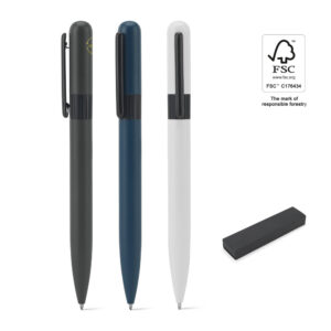 ELSIE ROUND. Metal ballpoint (60% recycled) with rounded design