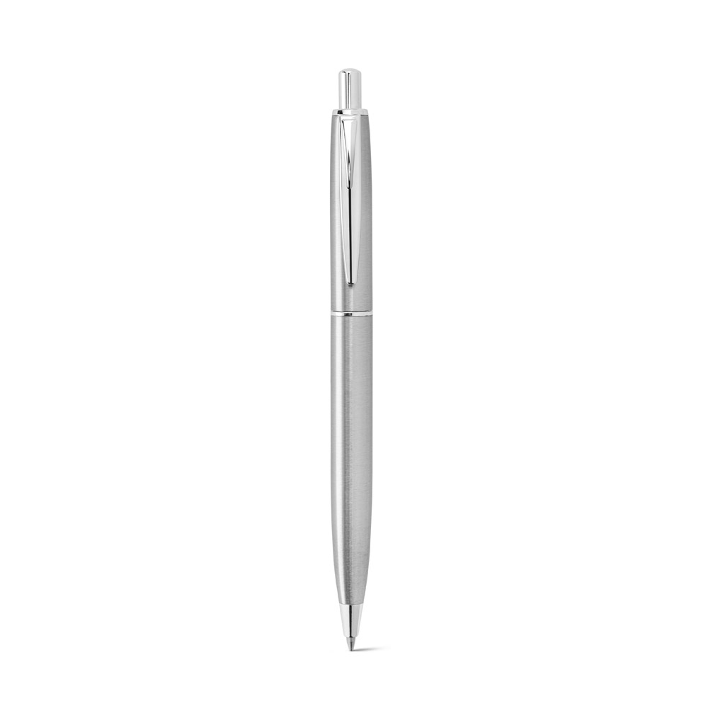 DOOLI. Stainless steel ballpoint pen (53% recycled), with shiny body