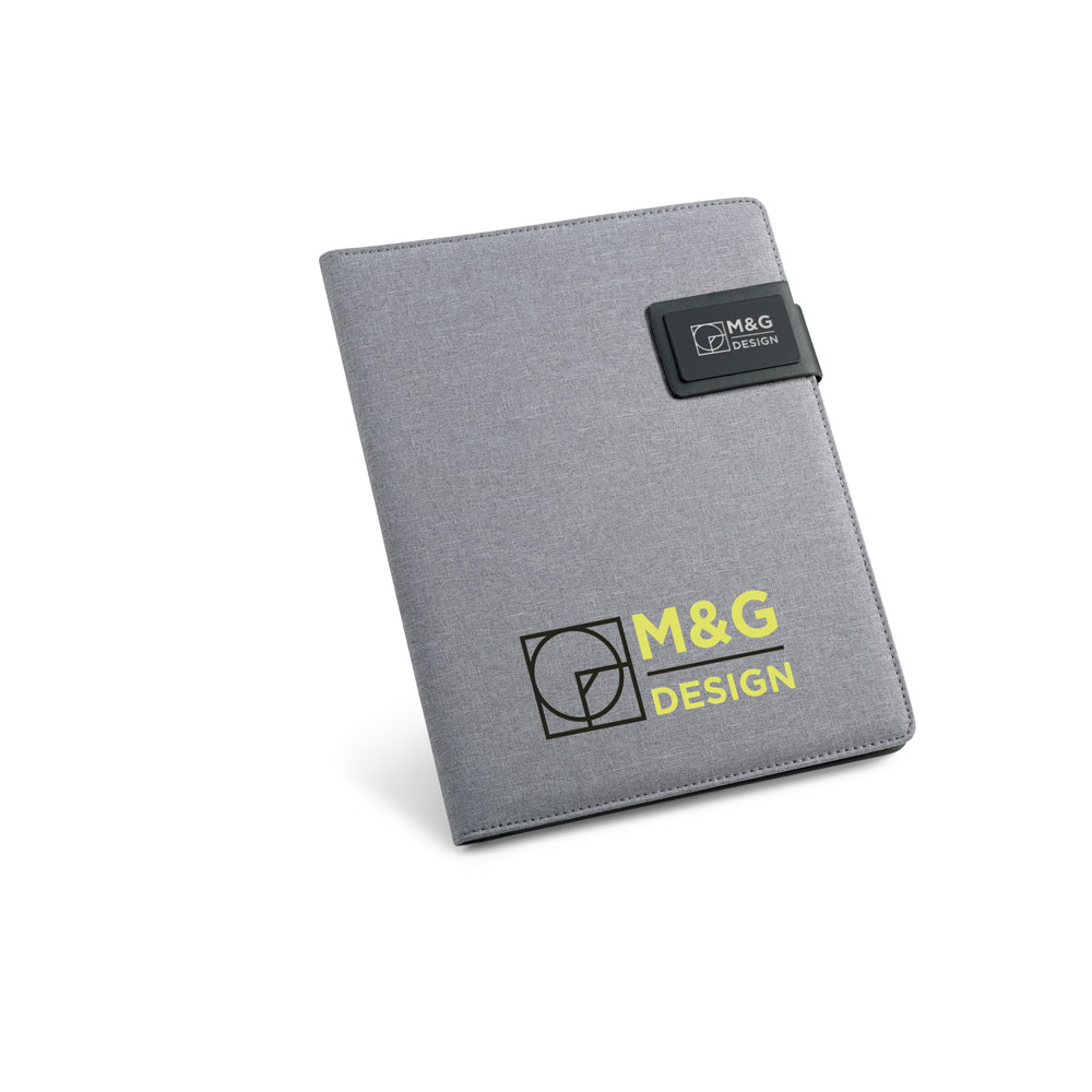 PYNCHON. A5 folder in imitation linen and PU with lined pages