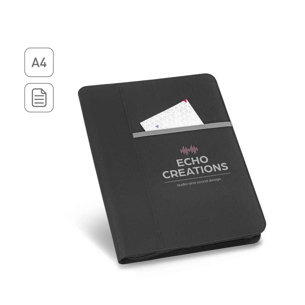 AUSTER. A4 folder in 600D with lined pages