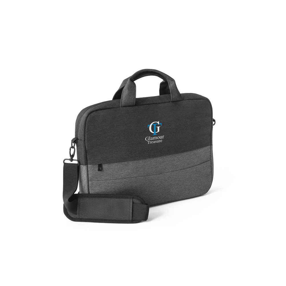 GENOA. Padded laptop bag in 600D high-density recycled polyester 15"