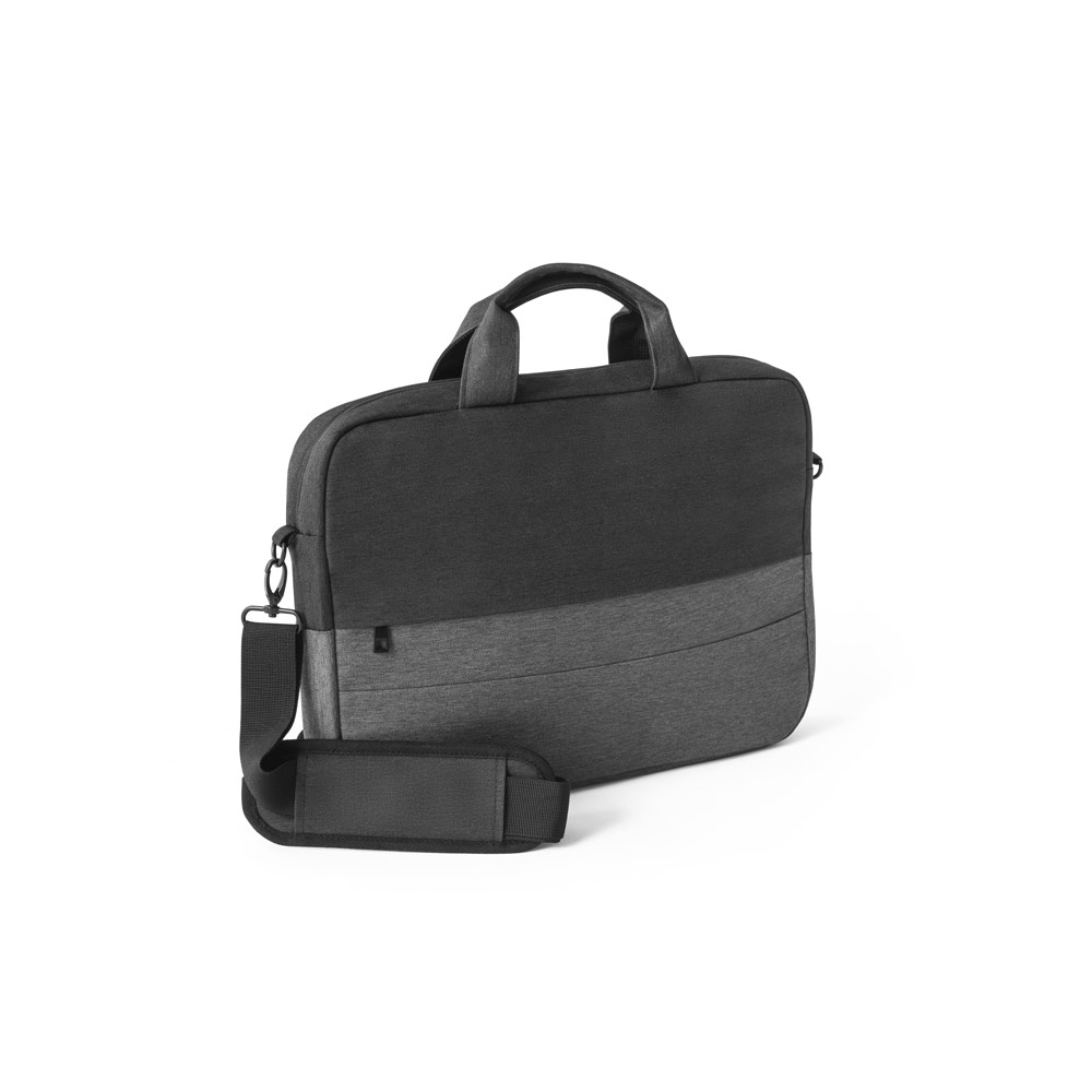GENOA. Padded laptop bag in 600D high-density recycled polyester 15"