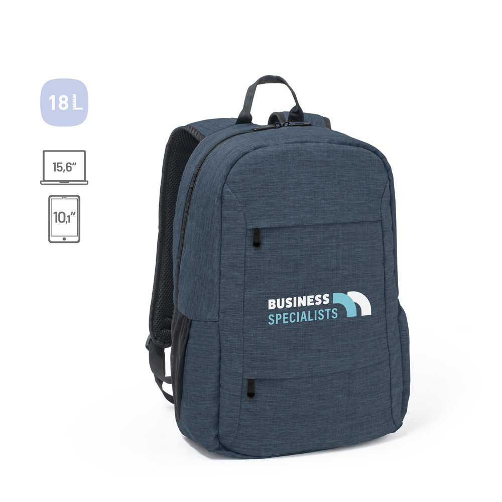 BUSINESS. 300D recycled polyester laptop backpack