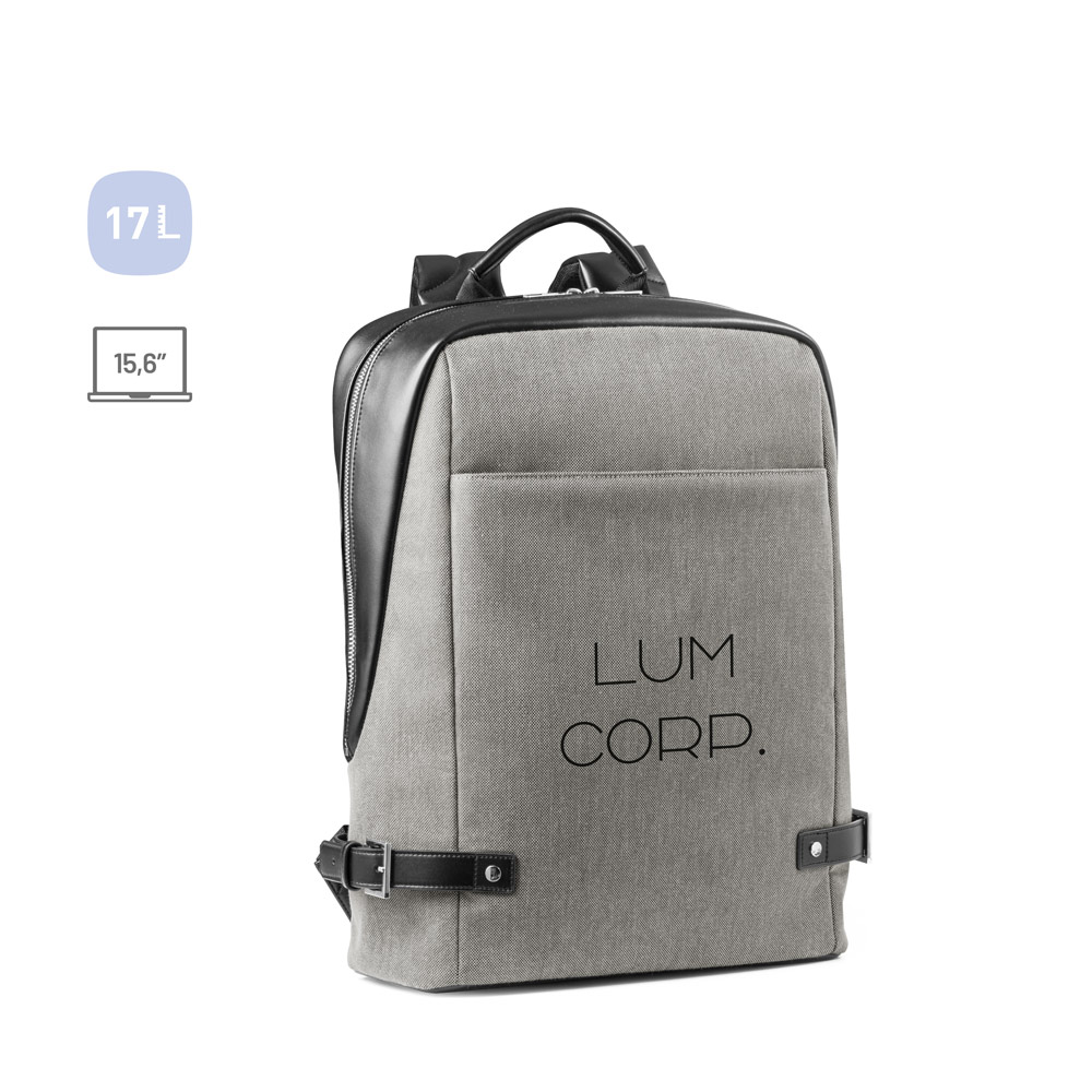 DIVERGENT BACKPACK II. Backpack for laptop up to 15'6'' in fabric and PU