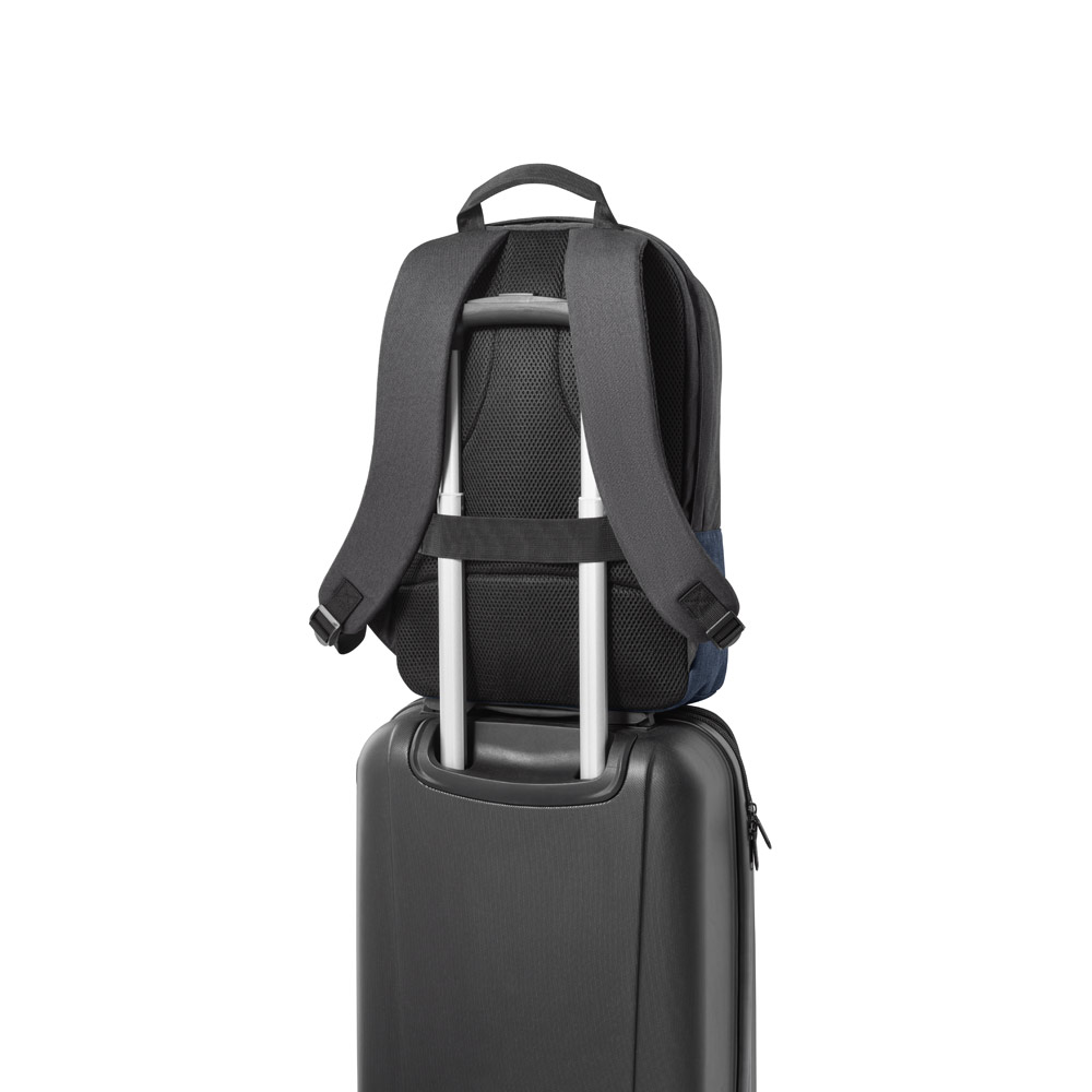 GENOA BPACK. Anti-theft backpack in 600D high-density recycled polyester