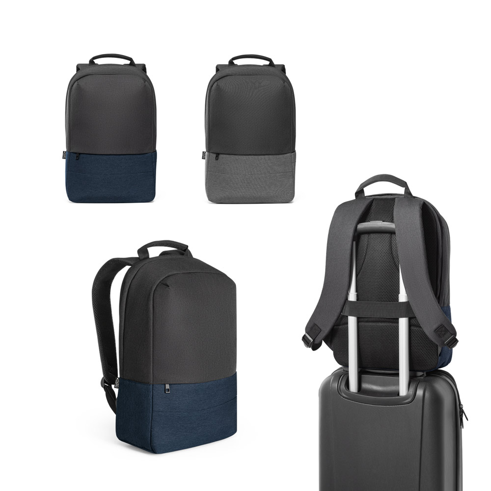 GENOA BPACK. Anti-theft backpack in 600D high-density recycled polyester