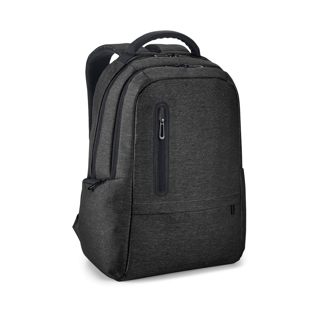 RE-BOSTON. Water-resistant 2Tone recycled nylon laptop backpack with 210D compartment