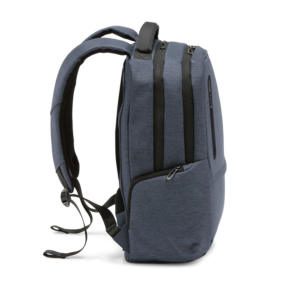 RE-BOSTON. Water-resistant 2Tone recycled nylon laptop backpack with 210D compartment