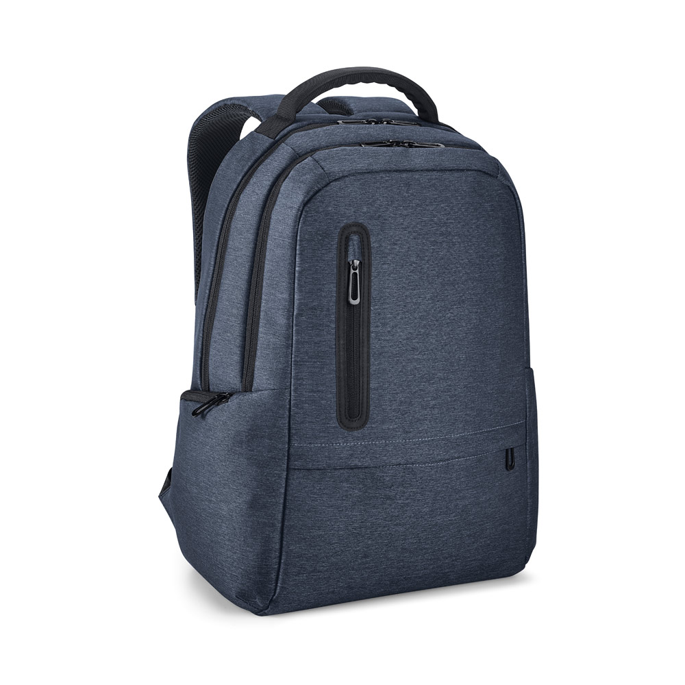 RE-BOSTON. Water-resistant 2Tone recycled nylon laptop backpack with 210D compartment