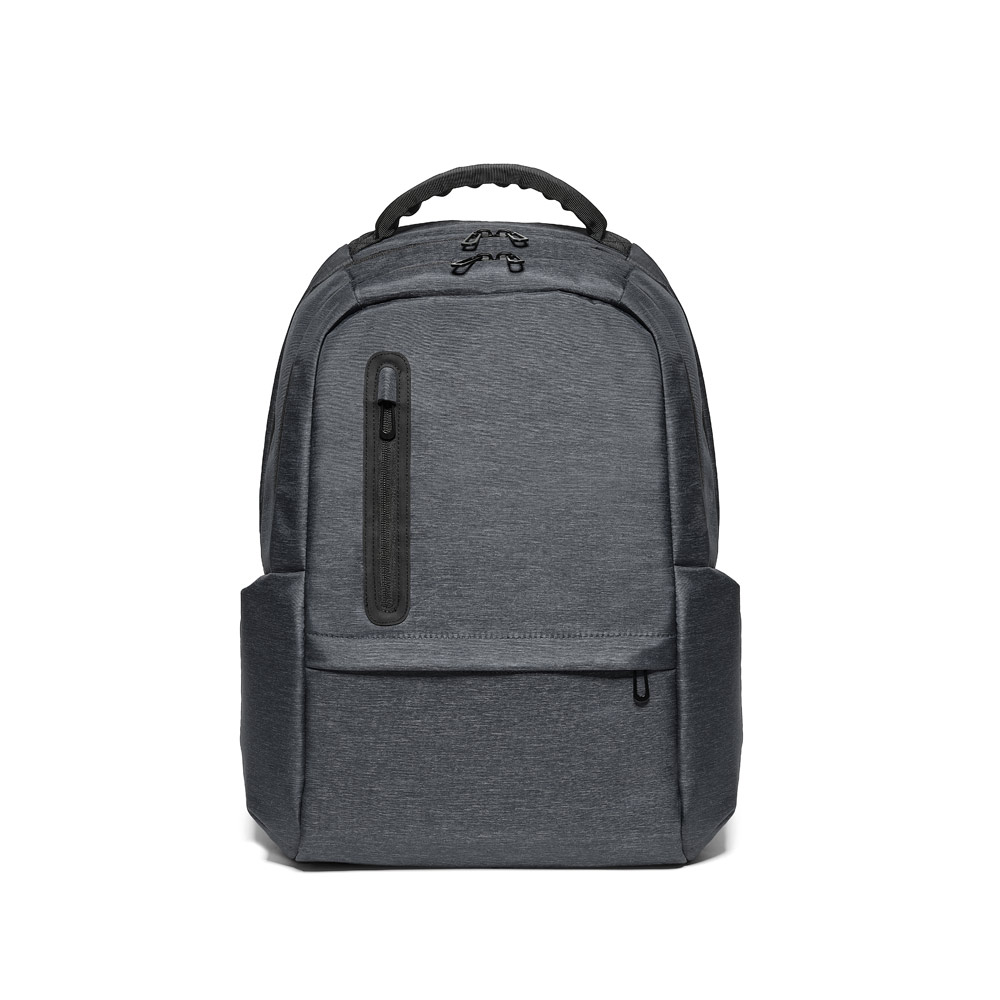 RE-BOSTON. Water-resistant 2Tone recycled nylon laptop backpack with 210D compartment