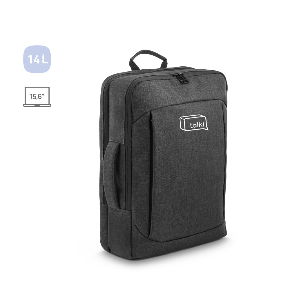 ALEXANDRIA. 15'6" 2 in 1 Laptop backpack in 600D polyester