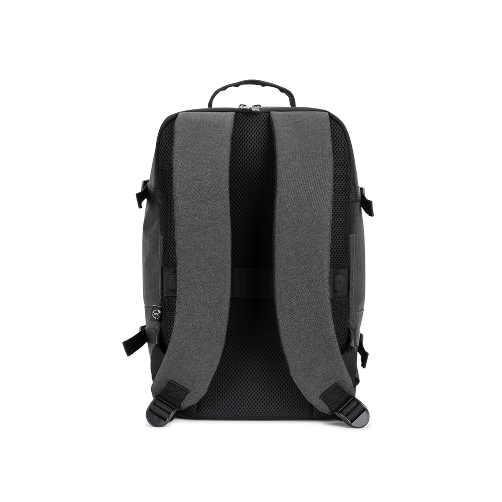 CIES. Backpack made from high-density 600D recycled polyester, meeting airline size requirements