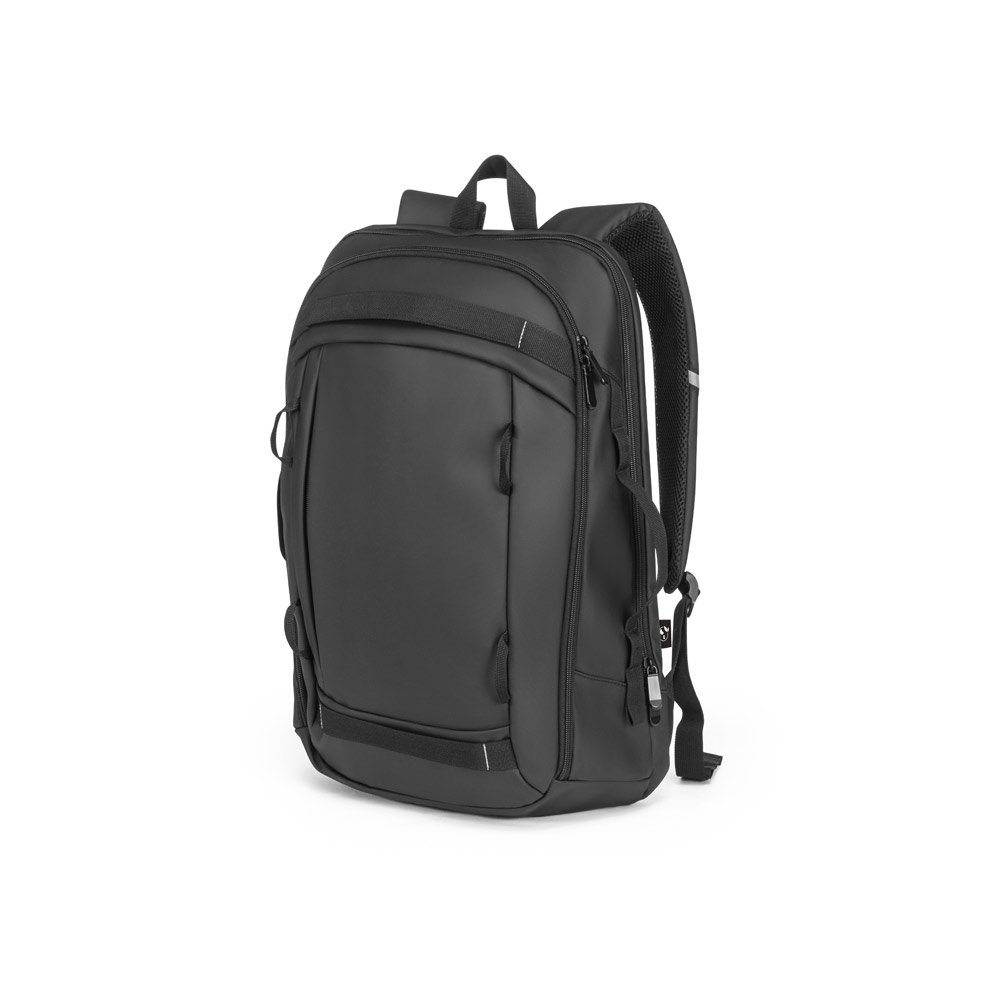 KAMPALA. Laptop backpack in 900D, high-density recycled polyester, with water-resistant coating and 210D recycled polyester lining 17'3"