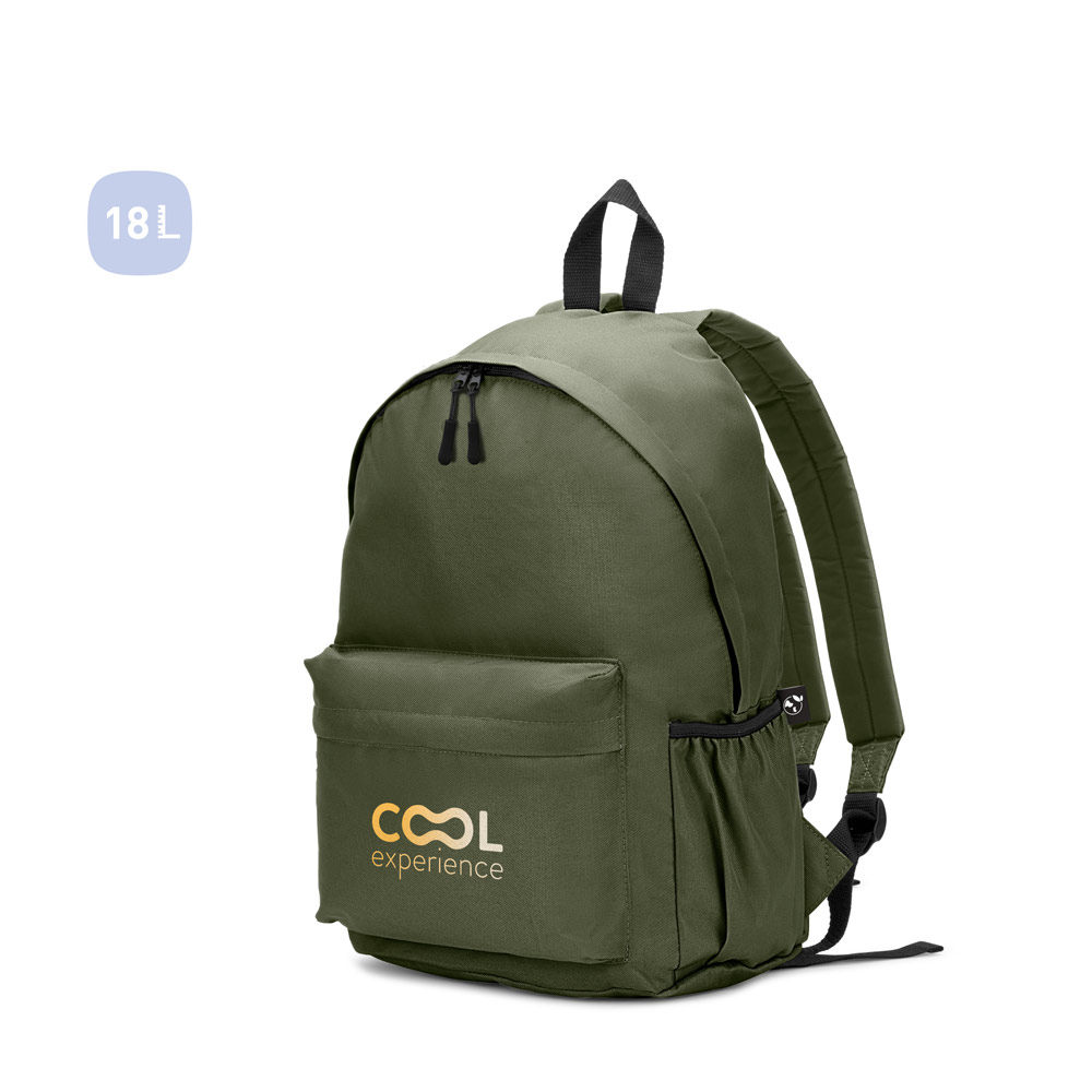 ROSARIO. Classic backpack with a timeless design in 600D recycled polyester