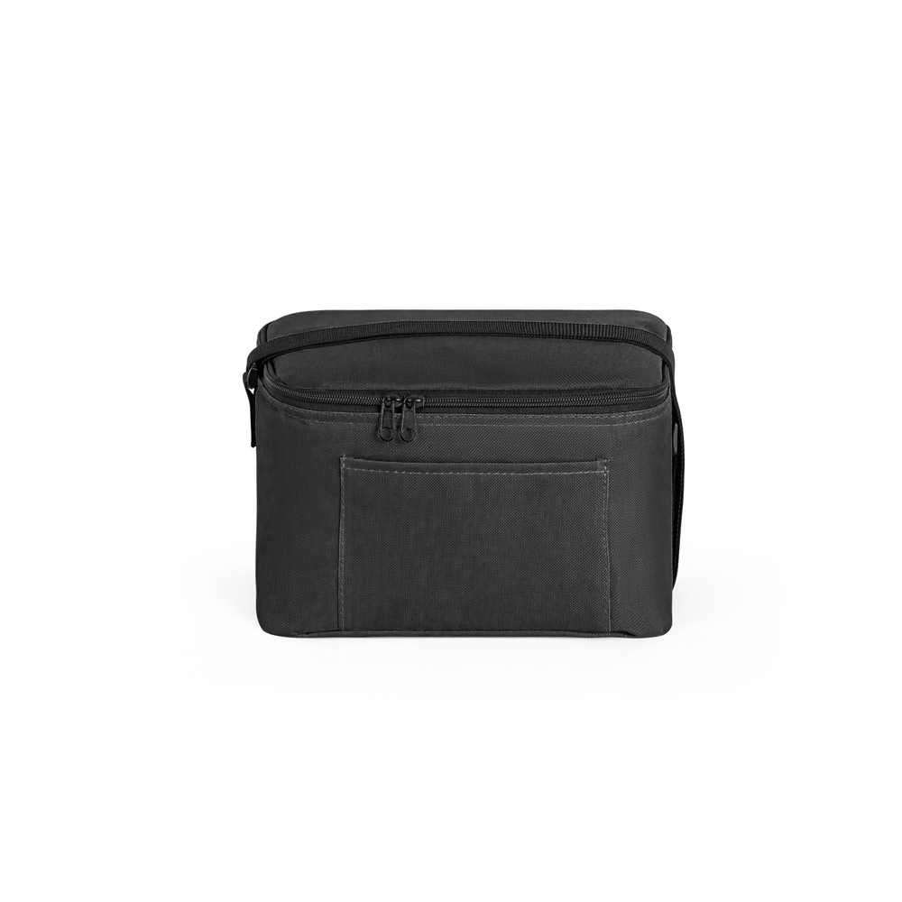 CANCUN. Thermal bag in 600D recycled polyester with adjustable webbing strap 7 L