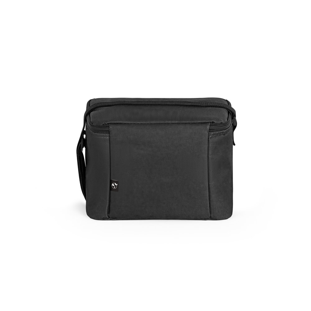 CANCUN. Thermal bag in 600D recycled polyester with adjustable webbing strap 7 L