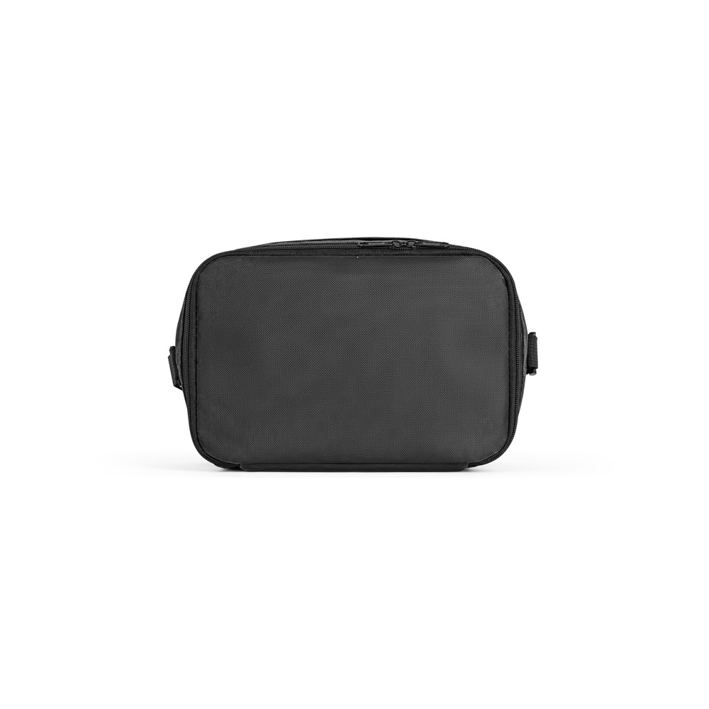CANCUN. Thermal bag in 600D recycled polyester with adjustable webbing strap 7 L