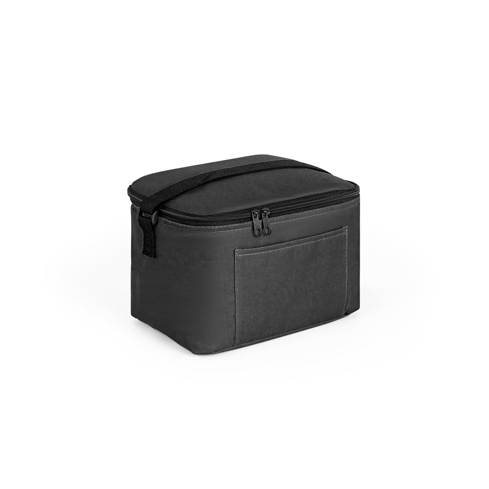 CANCUN. Thermal bag in 600D recycled polyester with adjustable webbing strap 7 L