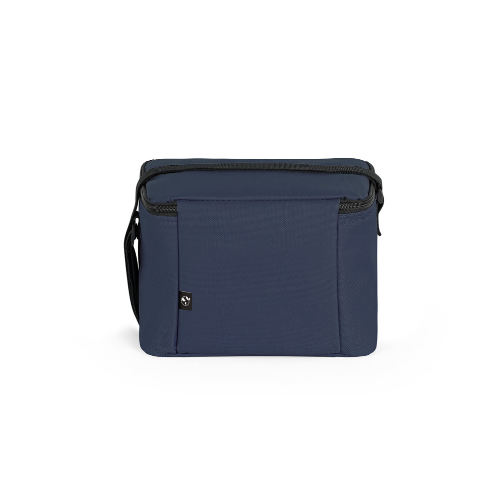 CANCUN. Thermal bag in 600D recycled polyester with adjustable webbing strap 7 L