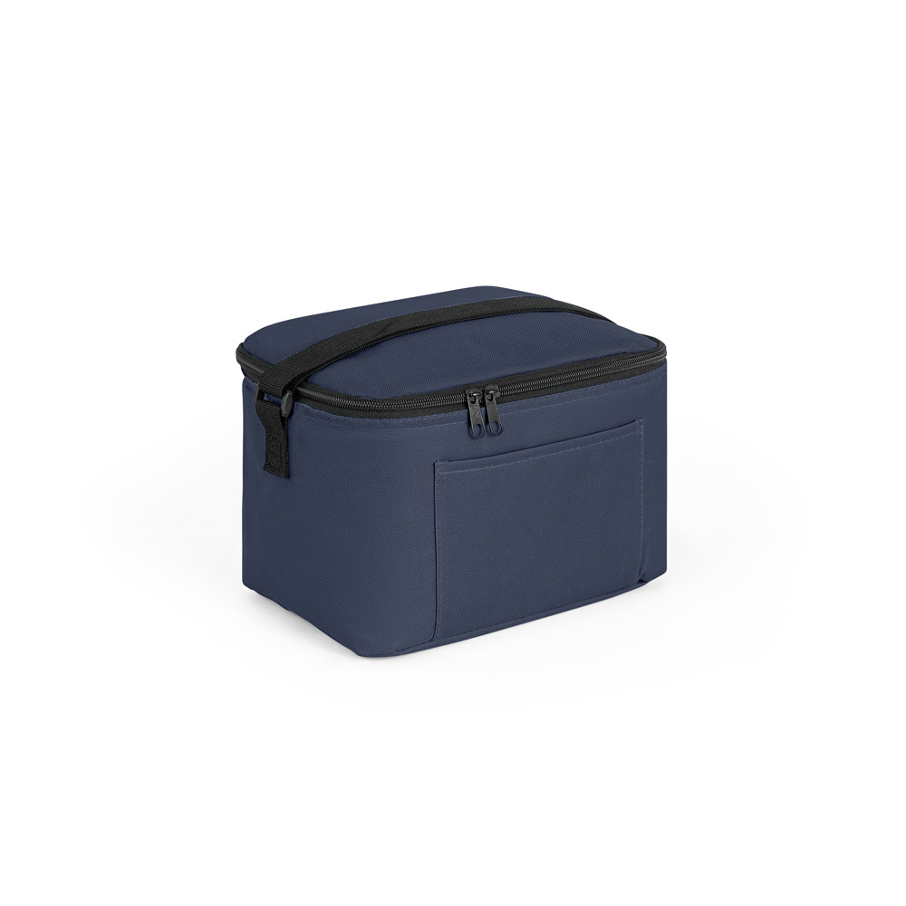 CANCUN. Thermal bag in 600D recycled polyester with adjustable webbing strap 7 L