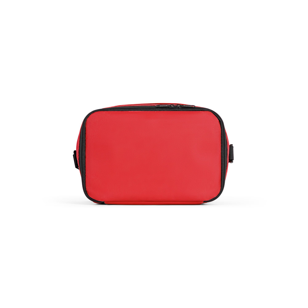 CANCUN. Thermal bag in 600D recycled polyester with adjustable webbing strap 7 L