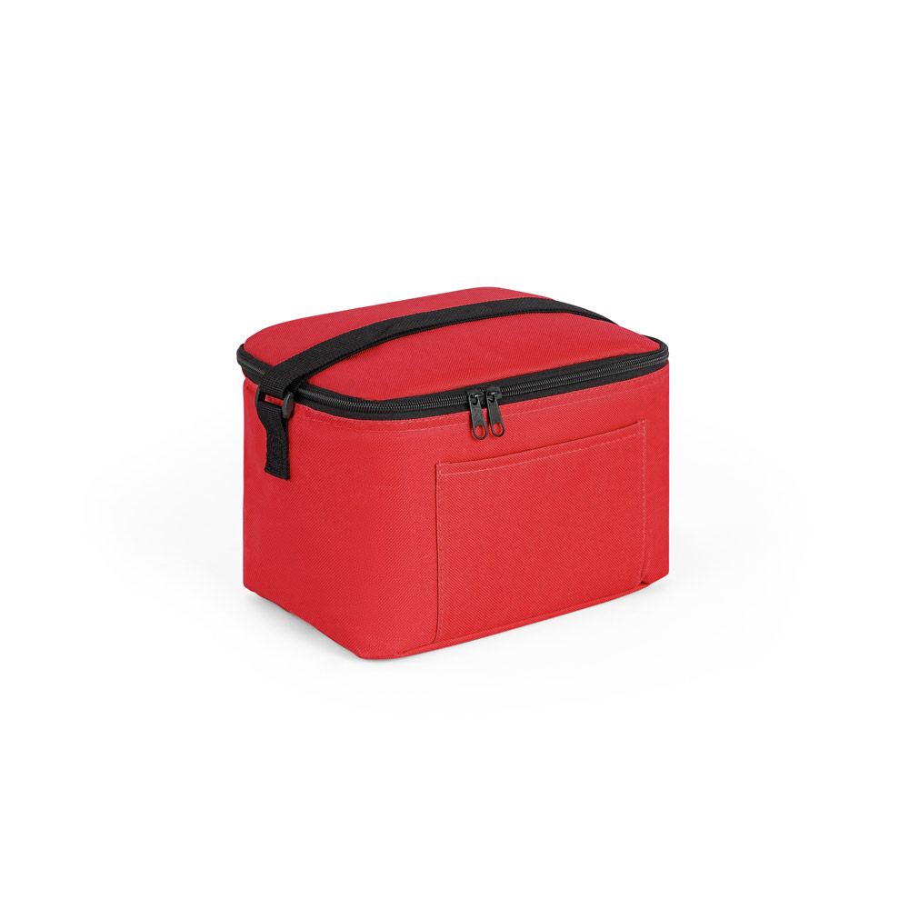 CANCUN. Thermal bag in 600D recycled polyester with adjustable webbing strap 7 L