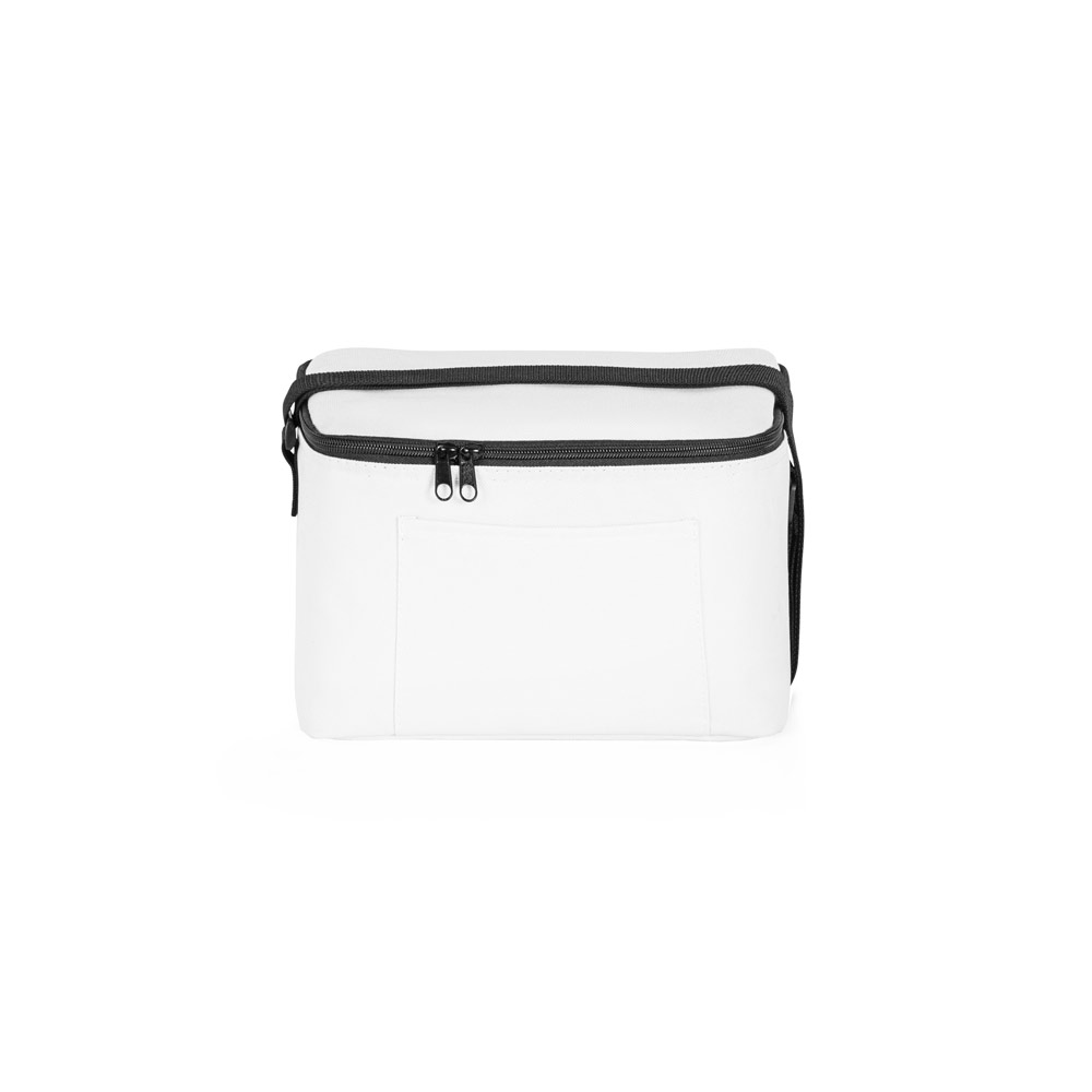 CANCUN. Thermal bag in 600D recycled polyester with adjustable webbing strap 7 L