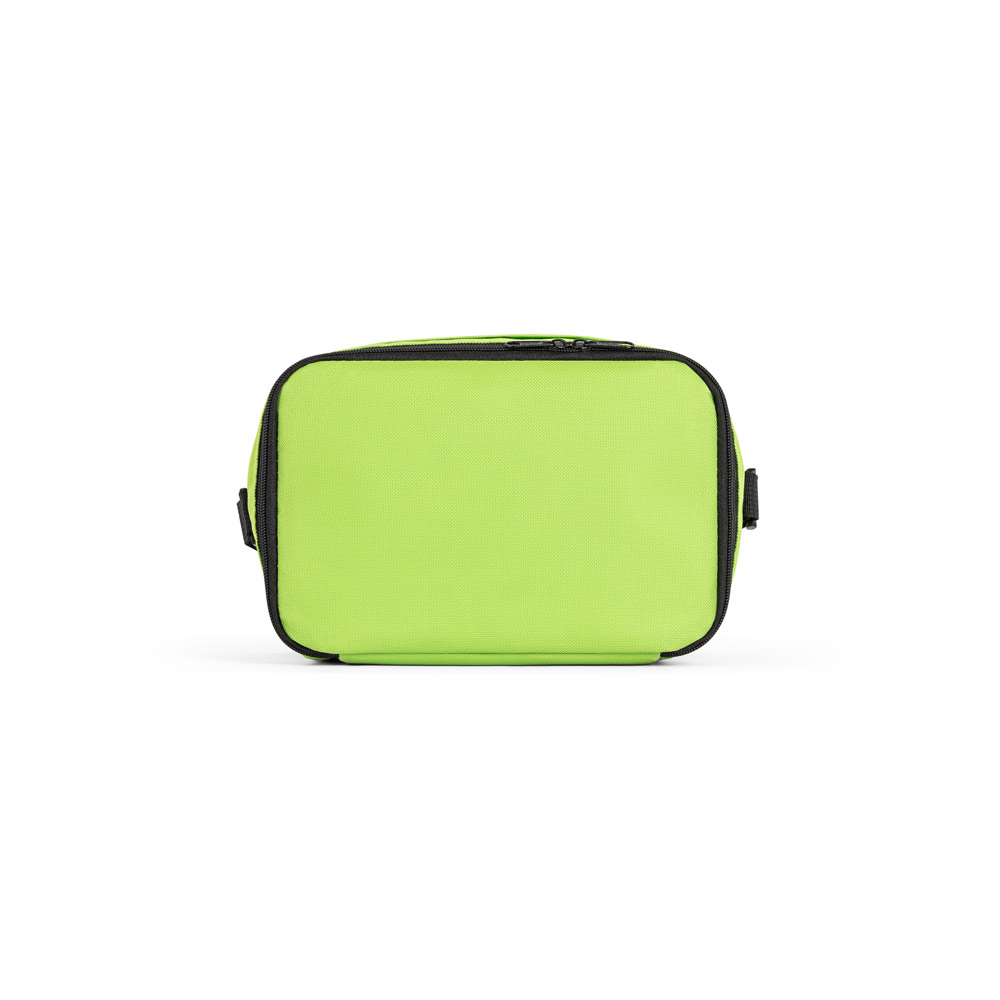 CANCUN. Thermal bag in 600D recycled polyester with adjustable webbing strap 7 L