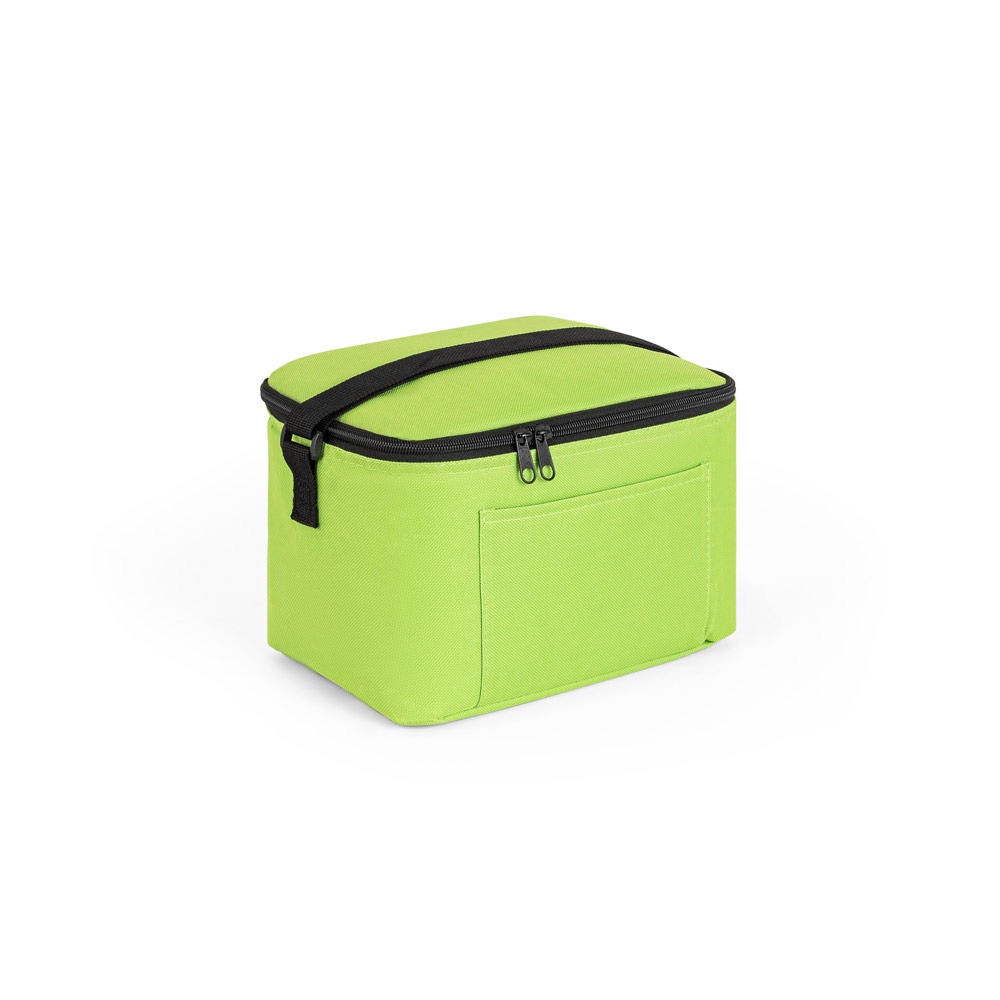 CANCUN. Thermal bag in 600D recycled polyester with adjustable webbing strap 7 L