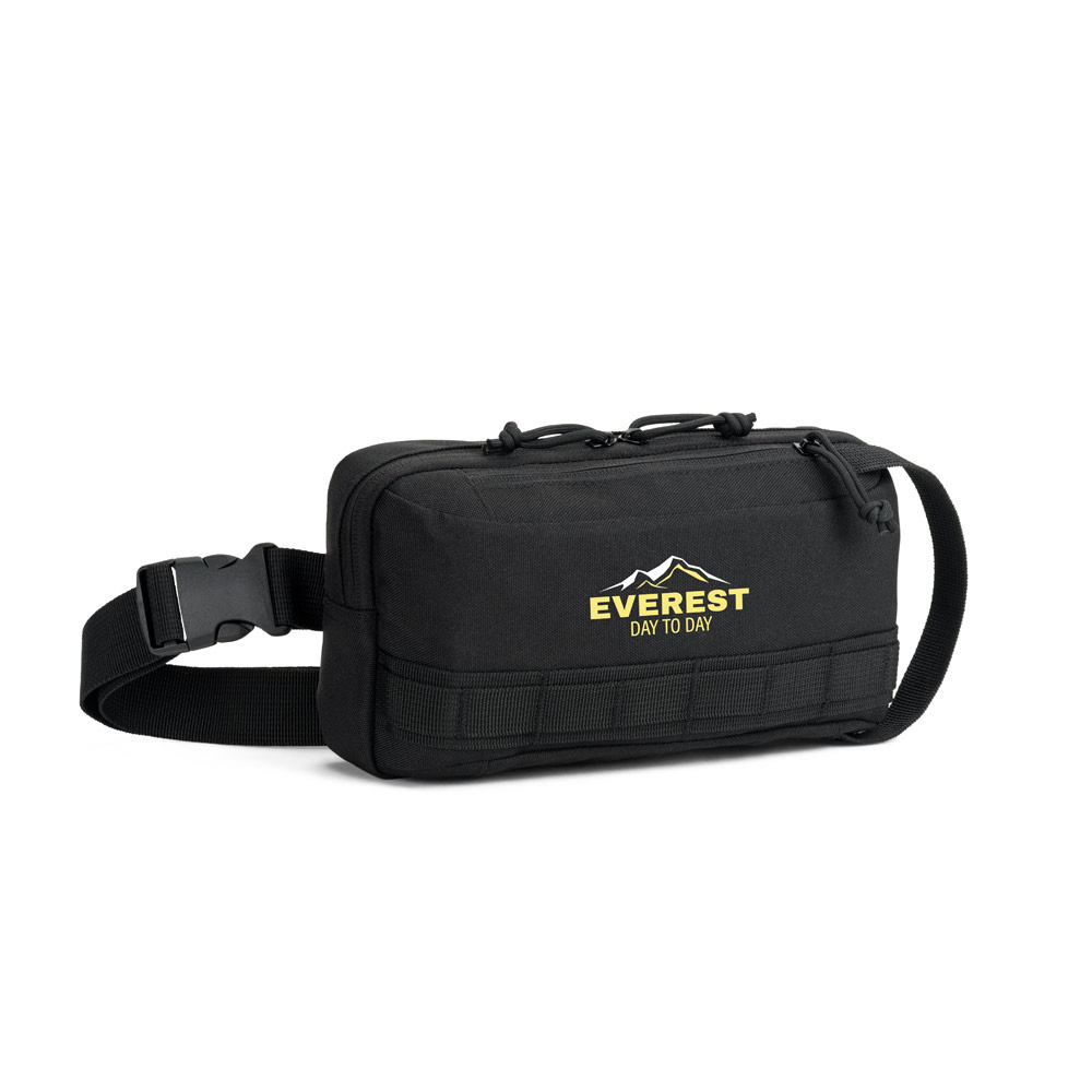 EDINBURGH. Waist bag in high-density 600D recycled polyester and 210D recycled polyester lining