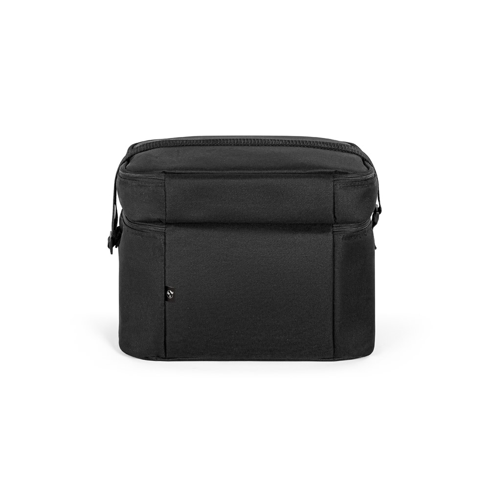CANCUN LARGE. Thermal bag in 600D, recycled polyester, with adjustable webbing strap 14 L