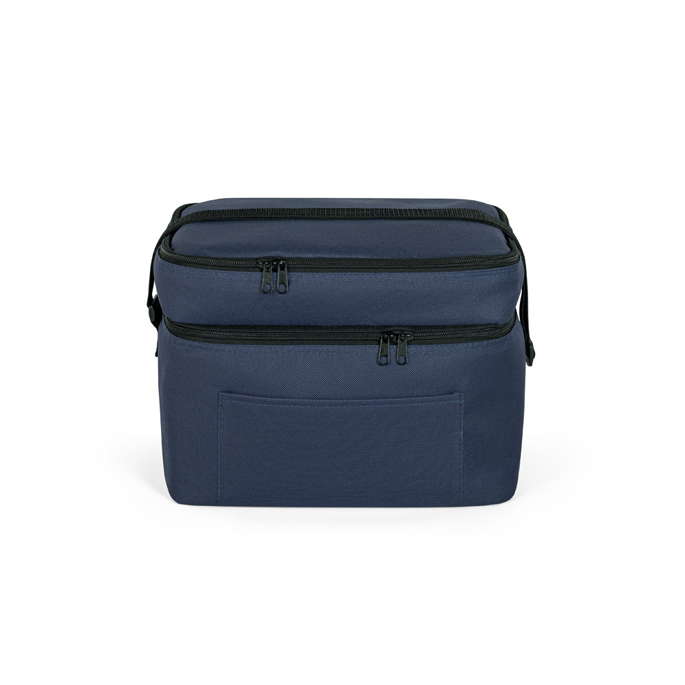 CANCUN LARGE. Thermal bag in 600D, recycled polyester, with adjustable webbing strap 14 L