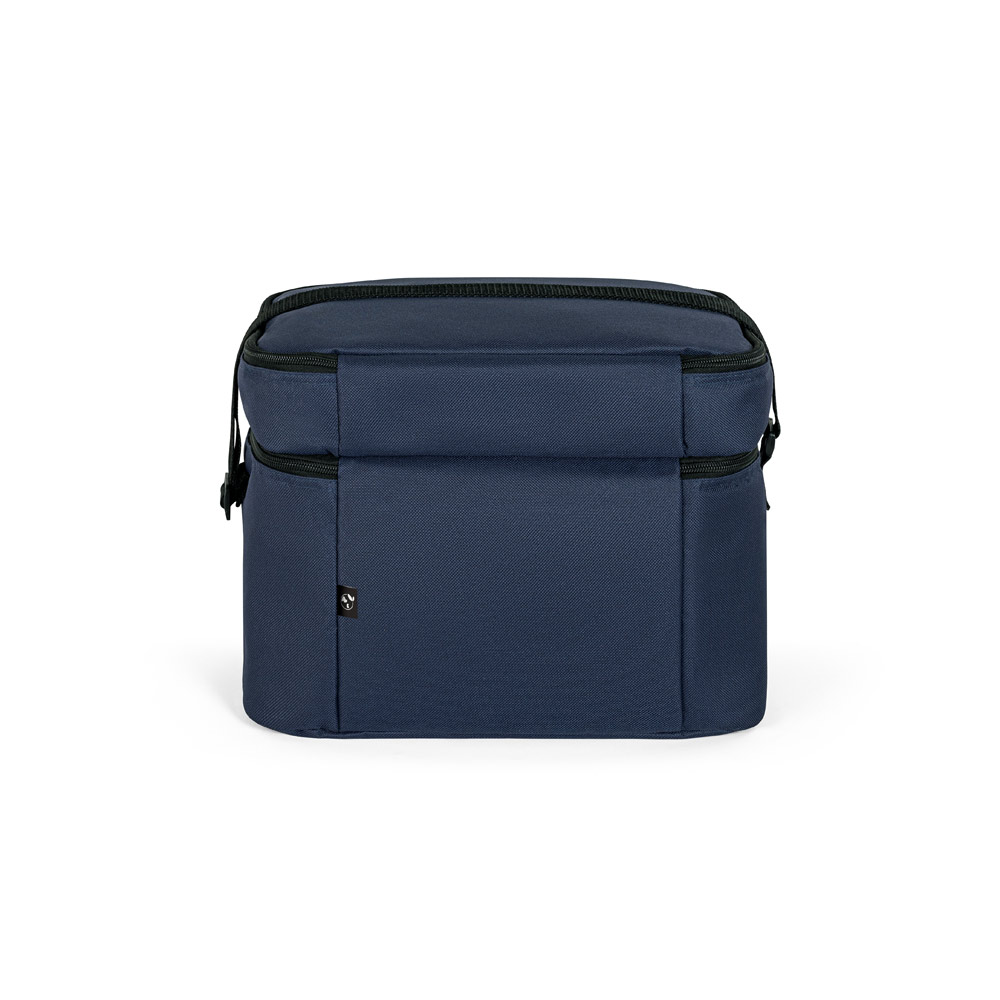 CANCUN LARGE. Thermal bag in 600D, recycled polyester, with adjustable webbing strap 14 L