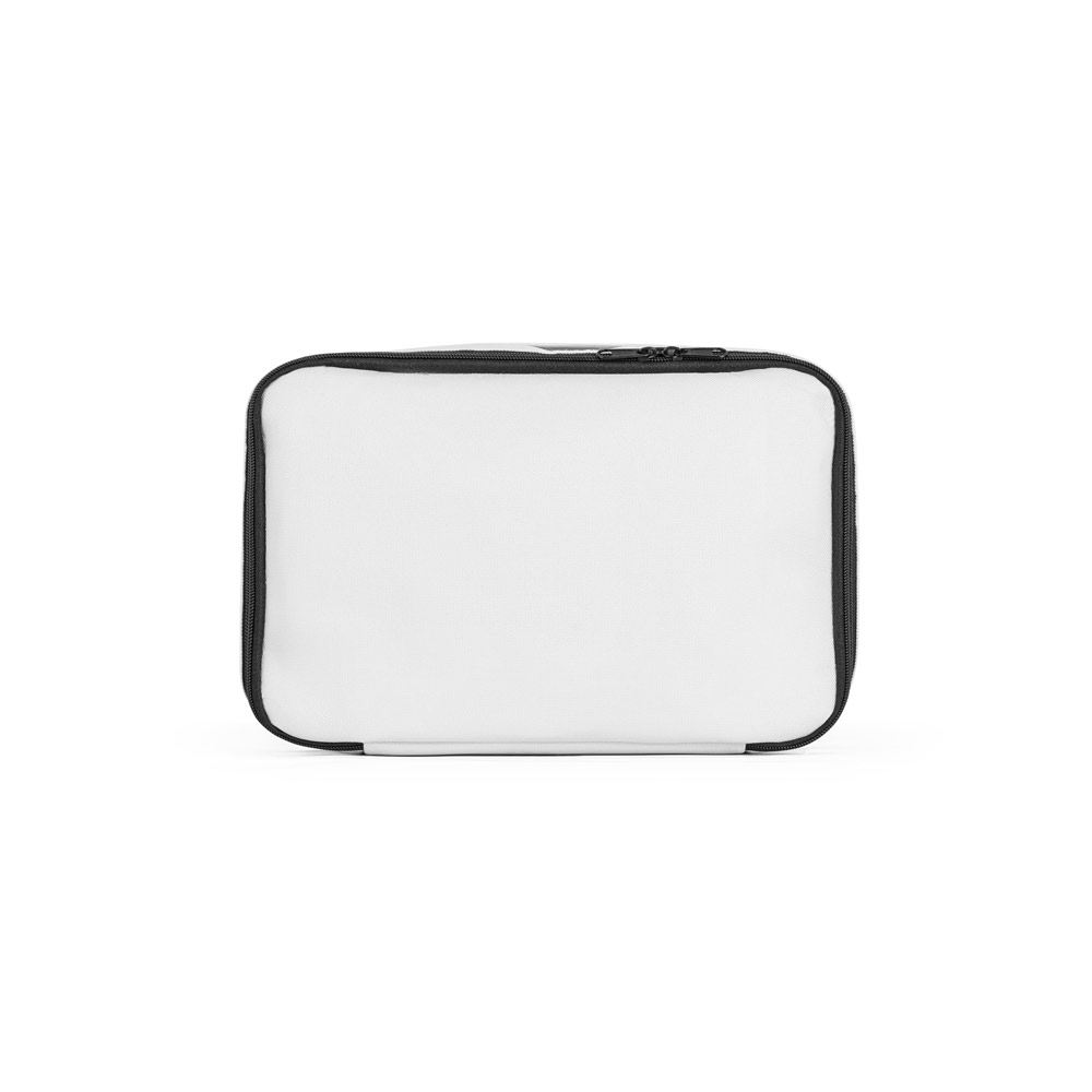 CANCUN LARGE. Thermal bag in 600D, recycled polyester, with adjustable webbing strap 14 L
